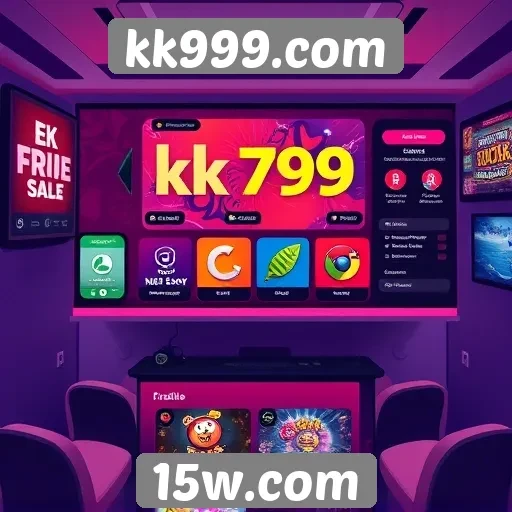 Interface do usuário do kk999.com é amigável e acessível